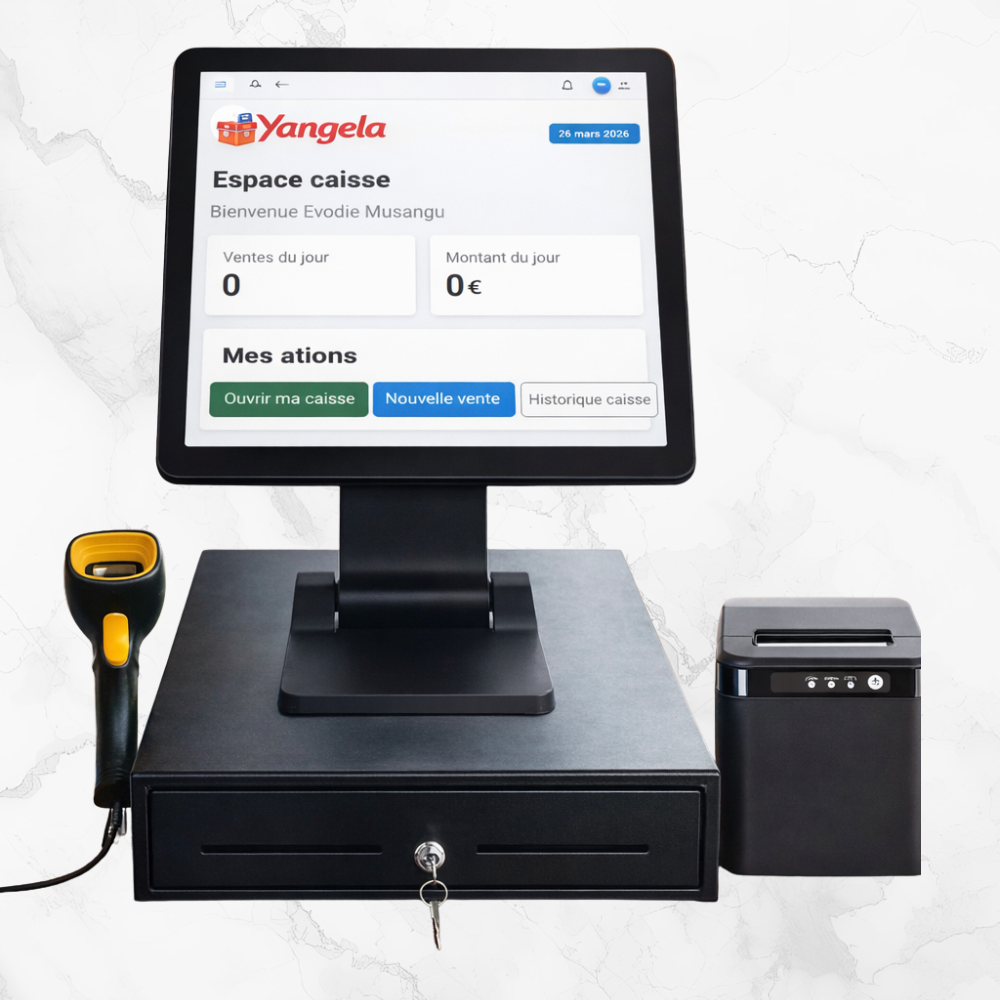 Poste caisse Yangela avec écran tactile